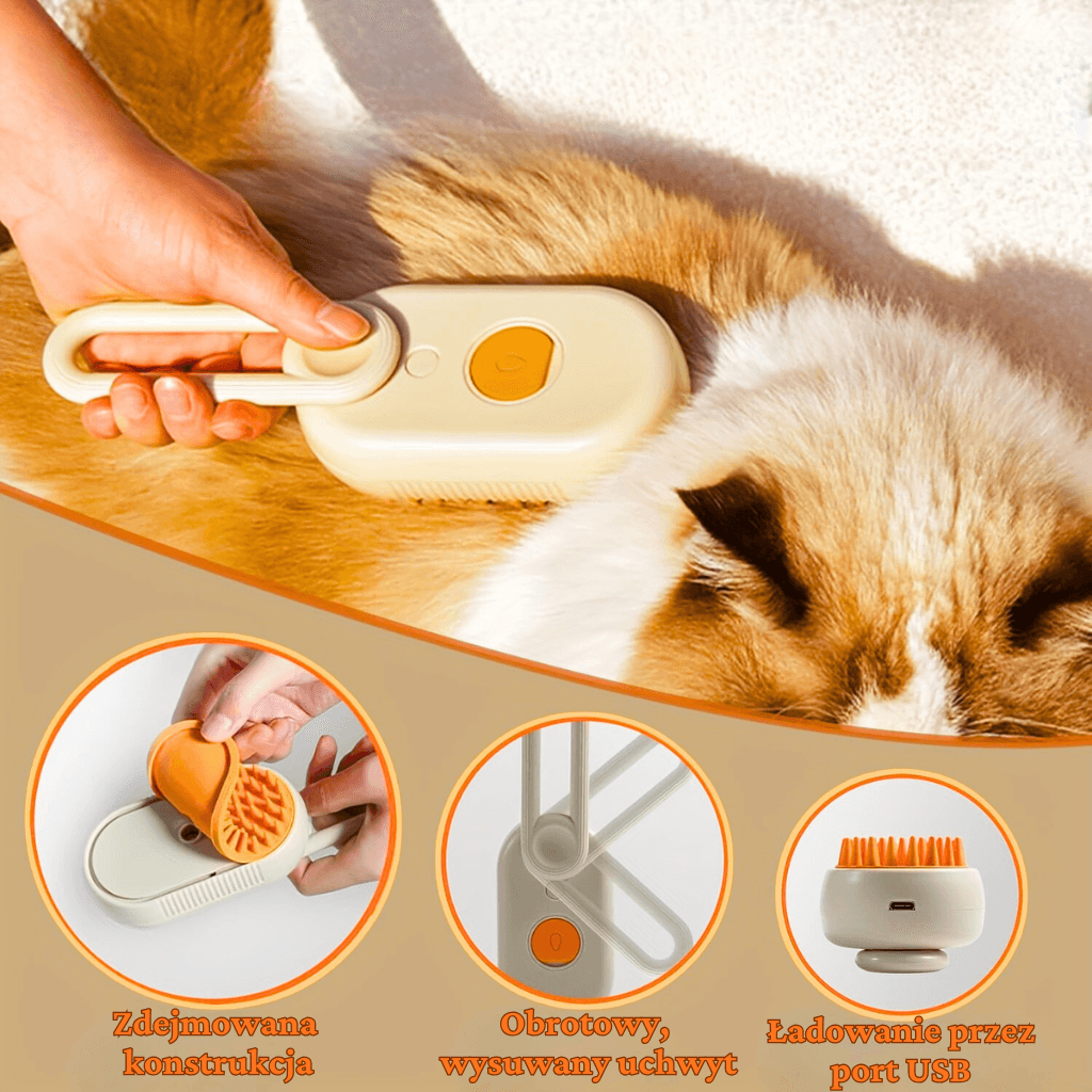 FutroSpa - Elektryczna Szczotka dla Pupila 3w1 z Parą