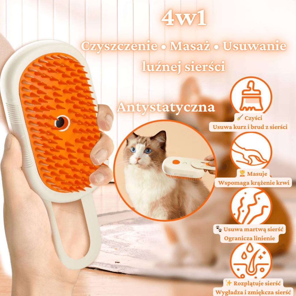 FutroSpa - Elektryczna Szczotka dla Pupila 3w1 z Parą